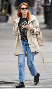 Emma Roberts in a Blue Jeans