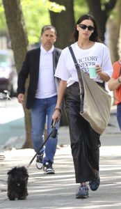 Irina Shayk in a White Tee