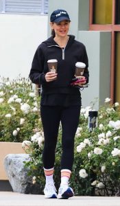 Jennifer Garner in a Blue Cap