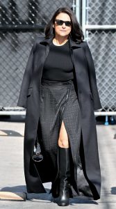 Julia Louis-Dreyfus in a Black Coat