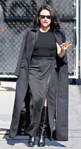 Julia Louis-Dreyfus in a Black Coat