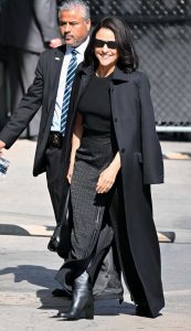 Julia Louis-Dreyfus in a Black Coat