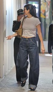 Kendall Jenner in a White Tee