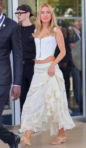 Kimberley Garner in a White Top