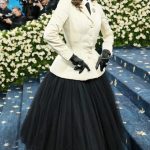 Monica Barbaro Attends 2025 Met Gala Celebrating Superfine: Tailoring Black Style at Metropolitan Museum of Art in New York City 05/05/2025