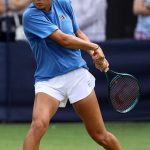 Emma Raducanu in a White Shorts at a Practice Session at 2025 Lexus Eastbourne Open in Eastbourne 06/22/2025