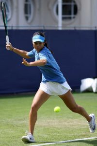 Emma Raducanu in a White Shorts