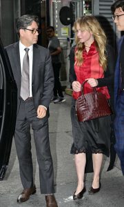 Jennifer Lawrence in a Black Cardigan