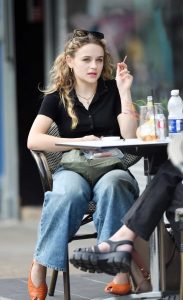 Joey King in a Blue Jeans