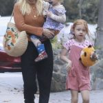 Kate Mara in a Black Pants Was Seen Out for a Family Breakfast in Los Angeles 06/14/2025