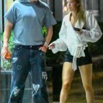 Olivia Ponton in a White Blouse Was Seen Out with Joe Burrow in New York City 06/20/2025