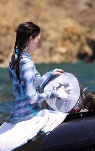 Anne Hathaway in a White Hat