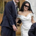 Charli XCX at Her Wedding with George Daniel at Hackney Town Hall in London 07/19/2025