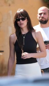 Dakota Johnson in a Black Top