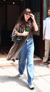 Dakota Johnson in a Blue Jeans