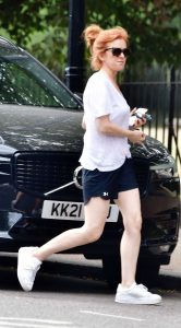 Isla Fisher in a White Tee