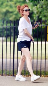 Isla Fisher in a White Tee