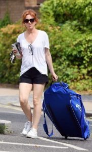 Isla Fisher in a White Tee