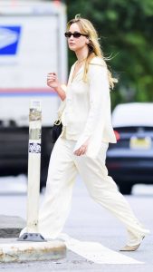 Jennifer Lawrence in an All-White Ensemble