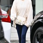 Jessica Alba in a Beige Oversized Sweatshirt Was Seen Out in West Hollywood 07/22/2025