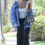 Jessica Alba in a White Top Was Seen Out in Beverly Hills 07/28/2025