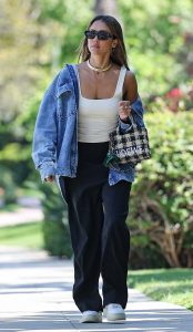 Jessica Alba in a White Top