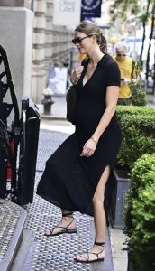 Karlie Kloss in a Black Dress