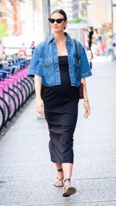 Karlie Kloss in a Black Dress