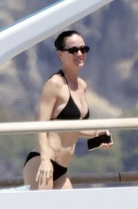Katy Perry in a Black Bikini