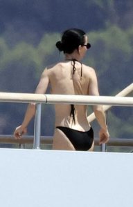 Katy Perry in a Black Bikini