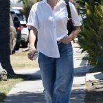 Lucy Hale in a White Shirt Was Seen Out for Lunch at All Time in Los Feliz 07/30/2025