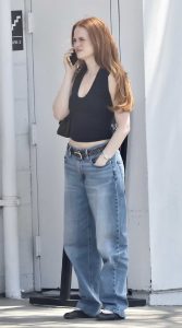 Madelaine Petsch in a Black Top