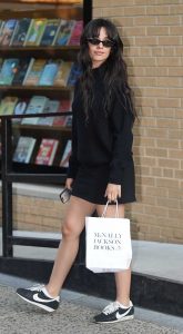 Camila Cabello in a Black Mini Skirt