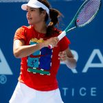 Emma Raducanu at a Practice Session for the 2025 Cincinnati Open in Mason 08/07/2025