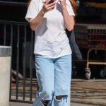 Emma Roberts in a White Tee Was Seen Out in Los Angeles 08/20/2025