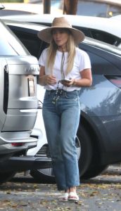 Hilary Duff in a White Tee