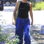 Isabela Merced in a Black Top Was Seen Out in Brentwood 08/10/2025