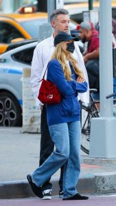 Jennifer Lawrence in a Black Protective Mask