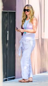 Jennifer Lawrence in a White Tank Top