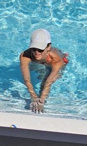 Jessica Alba in a Tiny Red Bikini