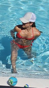 Jessica Alba in a Tiny Red Bikini