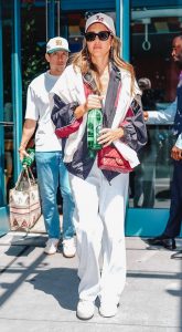 Jessica Alba in a White Cap