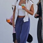 Jessica Alba in a White Top Enjoys a Family Outing in Westwood 08/18/2025