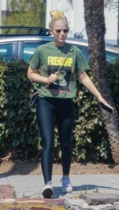 Kate Mara in a Green Tee