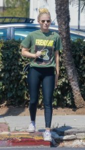 Kate Mara in a Green Tee