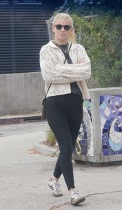 Kate Mara in a White Cardigan