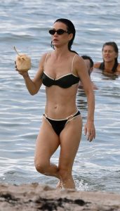 Katy Perry in a Black Bikini