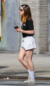 Kiernan Shipka in a Black Tee