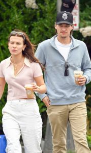 Millie Bobby Brown in a White Jeans