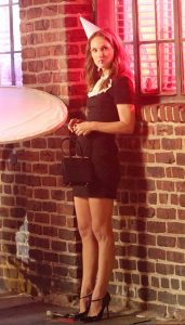 Natalie Portman in a Black Dress